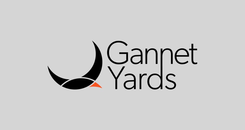 Logo + Text On Gray Light